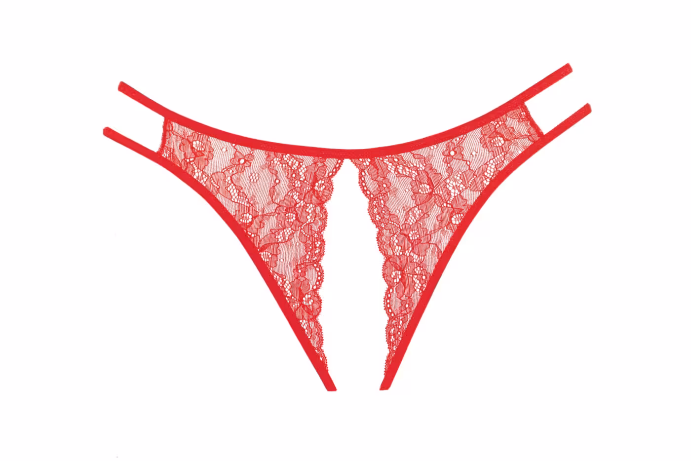 Allure Sweet Honey Panty Red – Seductive Lace & Mesh Underwear image 2