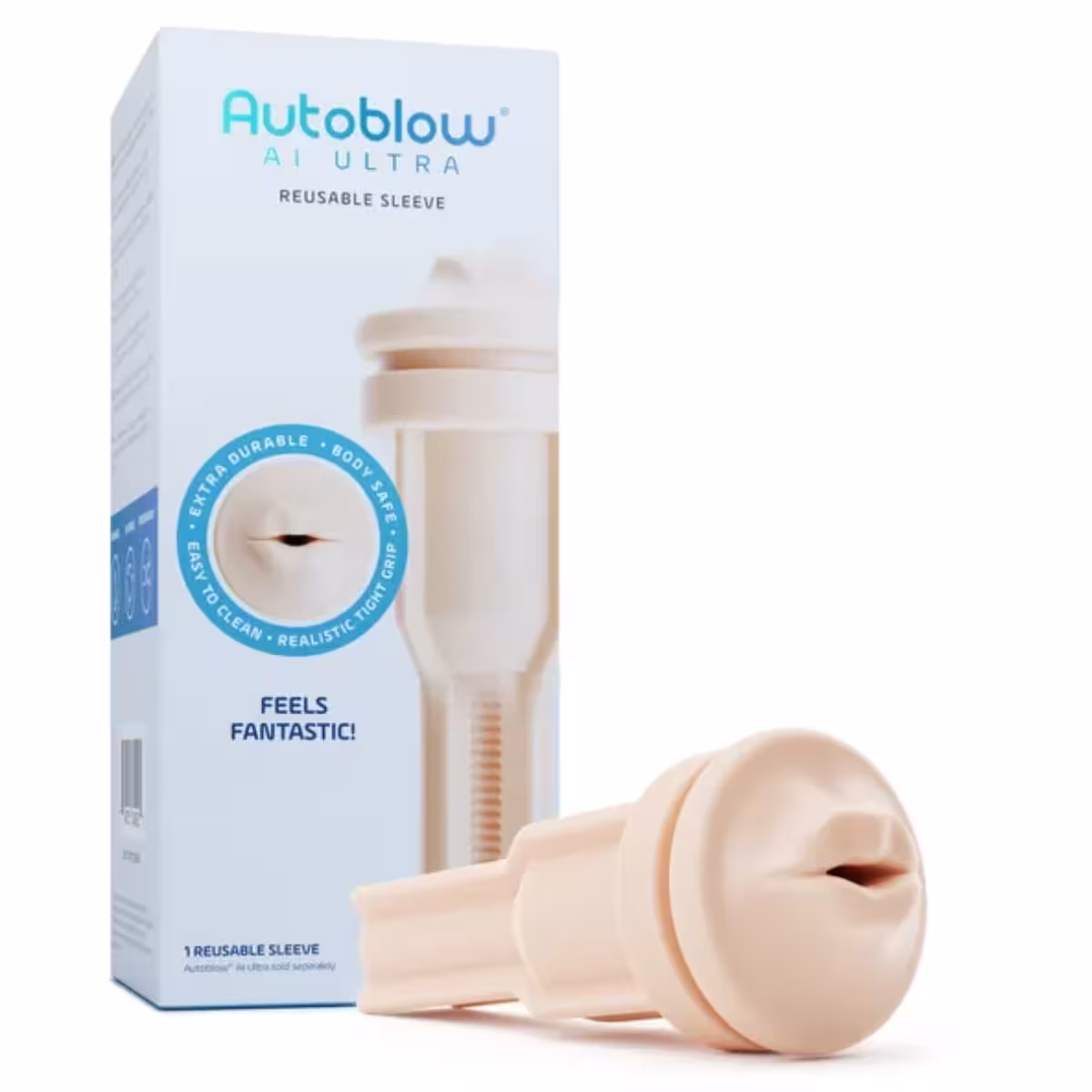 Autoblow AI Ultra Reusable Mouth Sleeve Vanilla