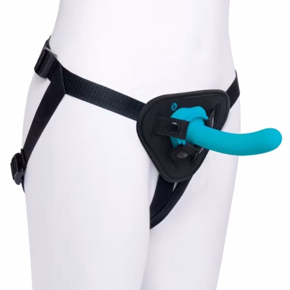 b-Vibe Every Body Strap-On Harness Set Teal Black image 3