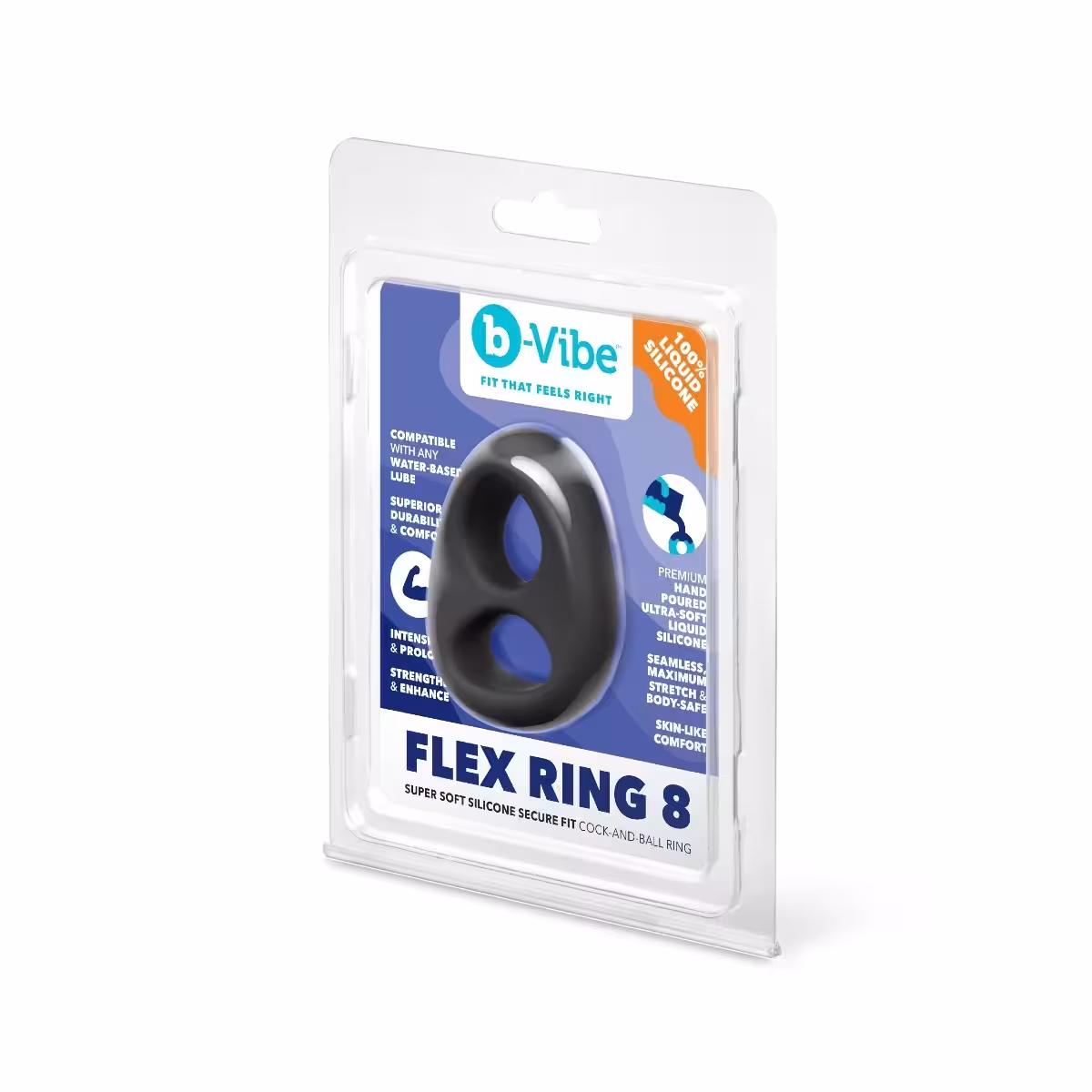 b-Vibe Flex Ring Eight Silicone Cock Ring – Premium Comfort & Durability image 2