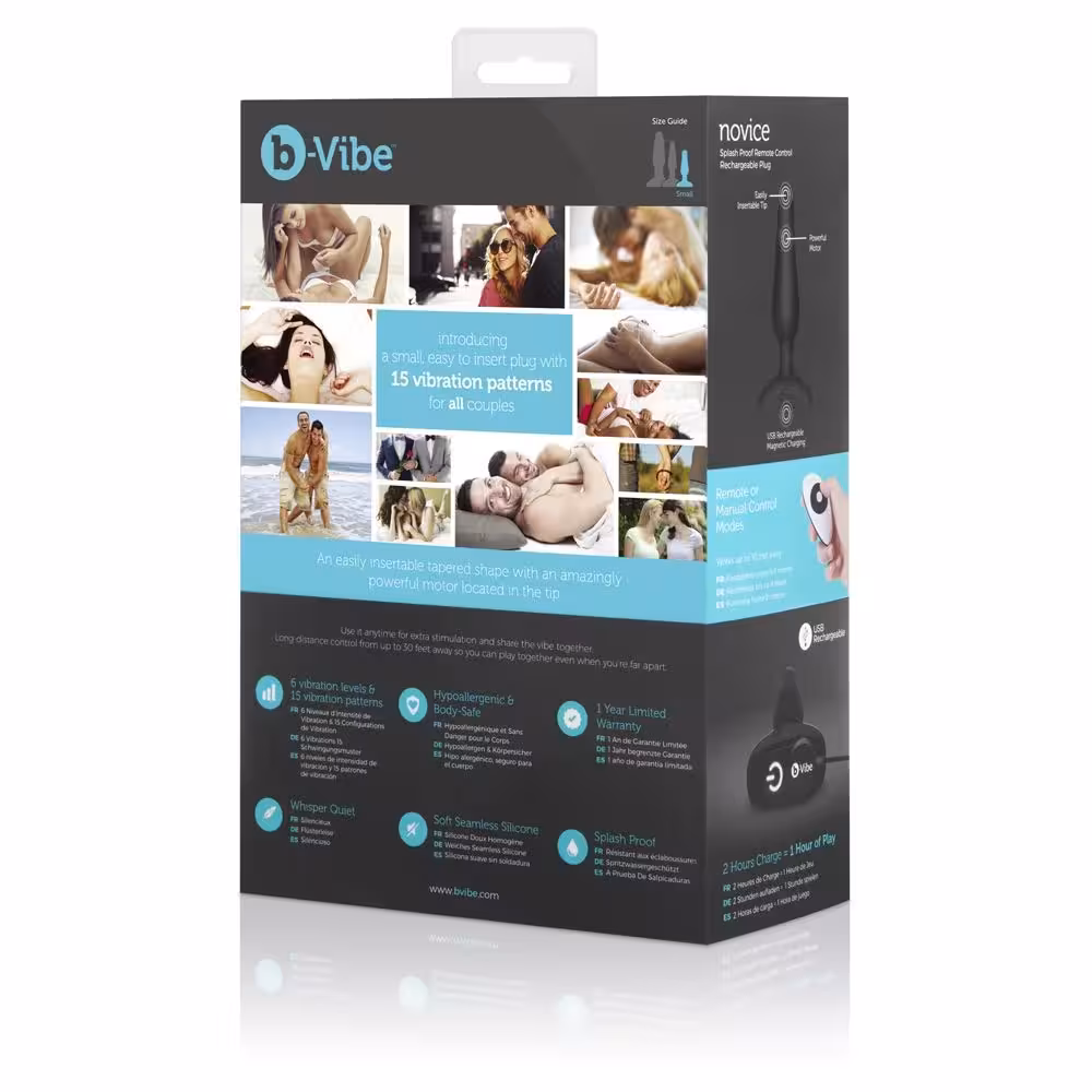 b-Vibe Novice Plug Black image 8