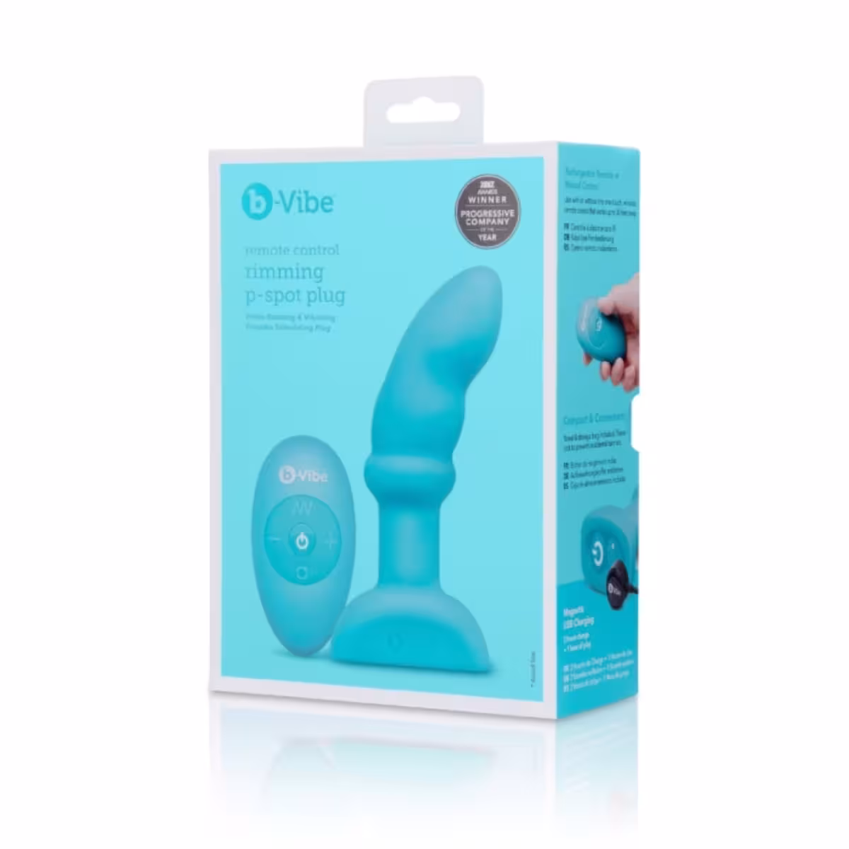 b-Vibe Remote Control Rimming P-Spot Plug – For Advanced Anal Play image 2