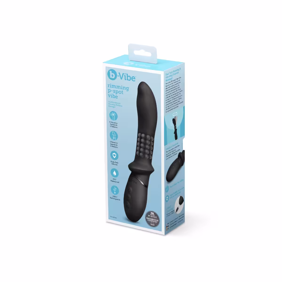 B-Vibe Rimming P-Spot Vibe | Premium Prostate Stimulator image 2