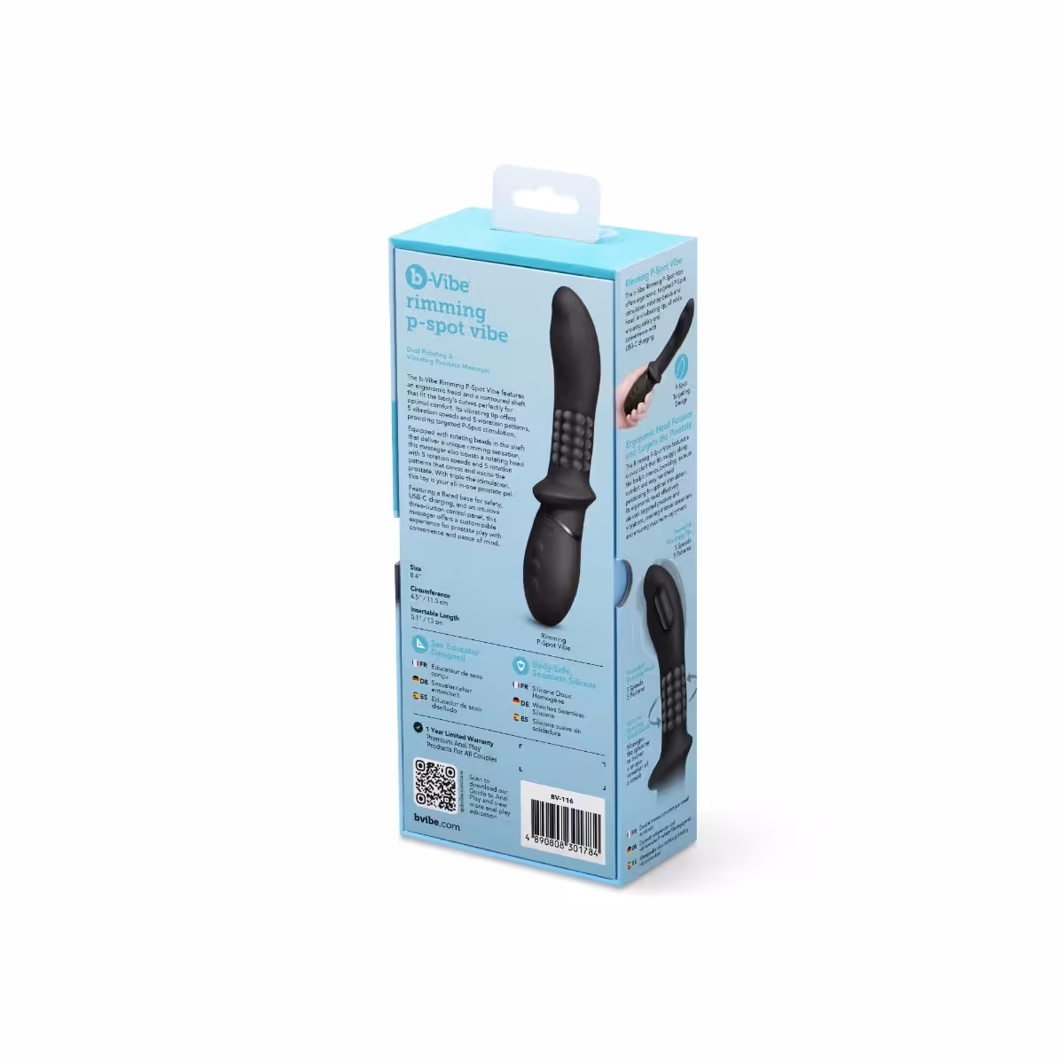 B-Vibe Rimming P-Spot Vibe | Premium Prostate Stimulator image 3
