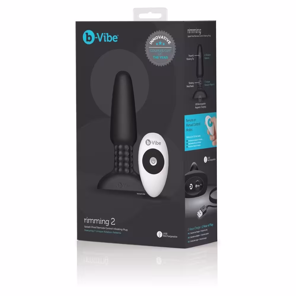 b-Vibe Rimming Plug Black image 2