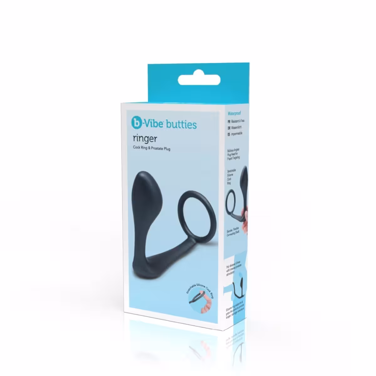 b-Vibe Ringer Cock Ring & Plug image 2