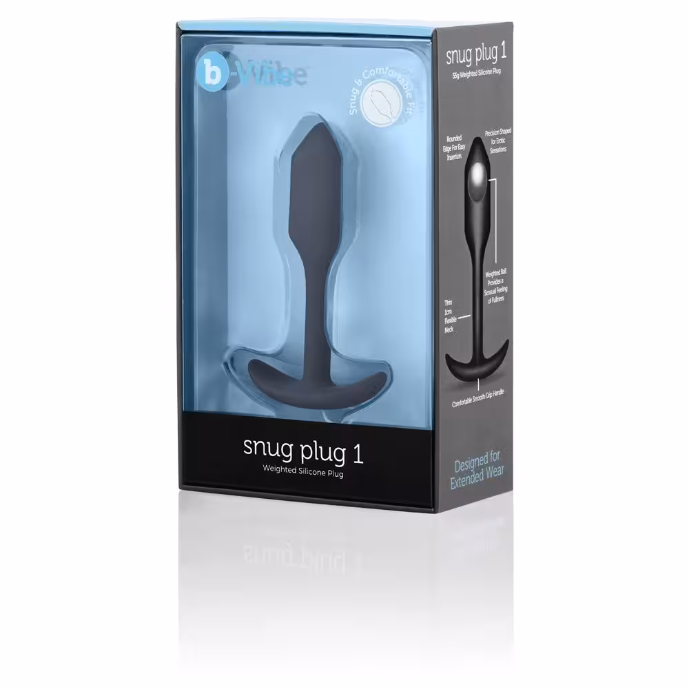 b-Vibe Snug Plug 1 Black image 2