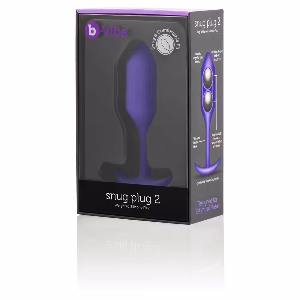 b-Vibe Snug Plug 2 Purple image 2