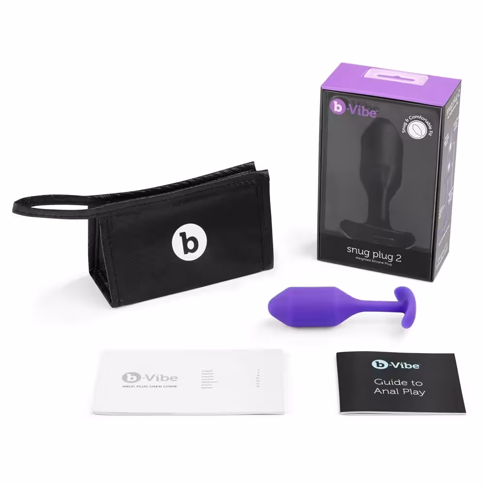 b-Vibe Snug Plug 2 Purple image 4