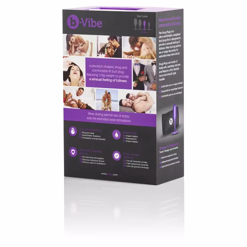 b-Vibe Snug Plug 2 Purple image 5