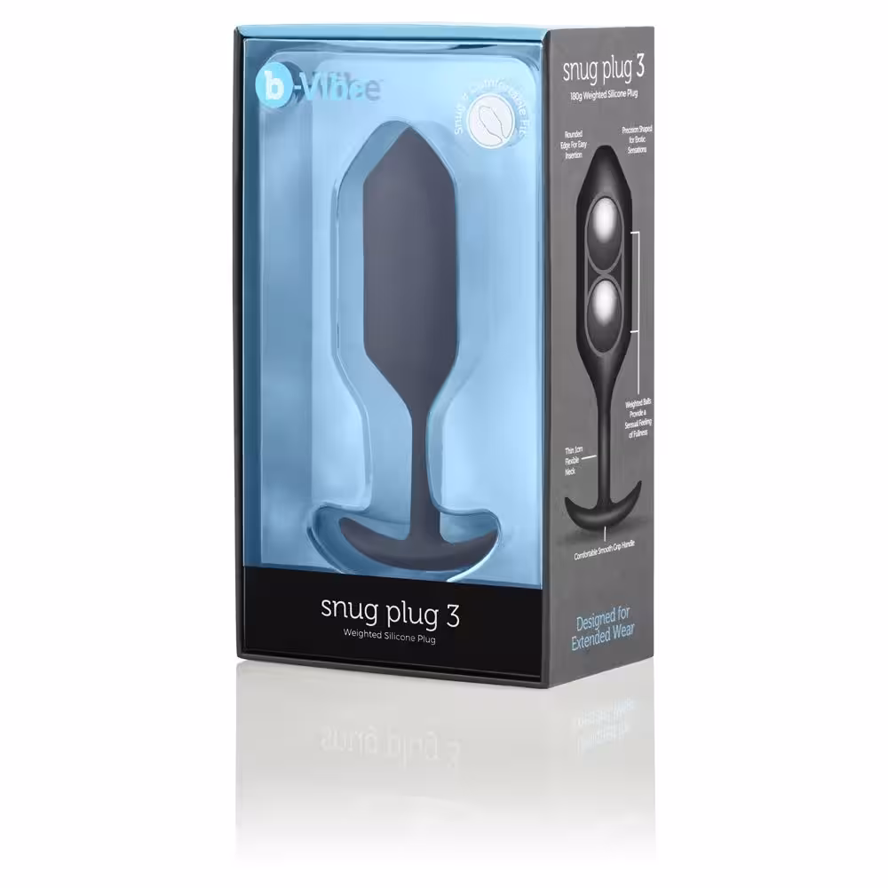 b-Vibe Snug Plug 3 Black image 2