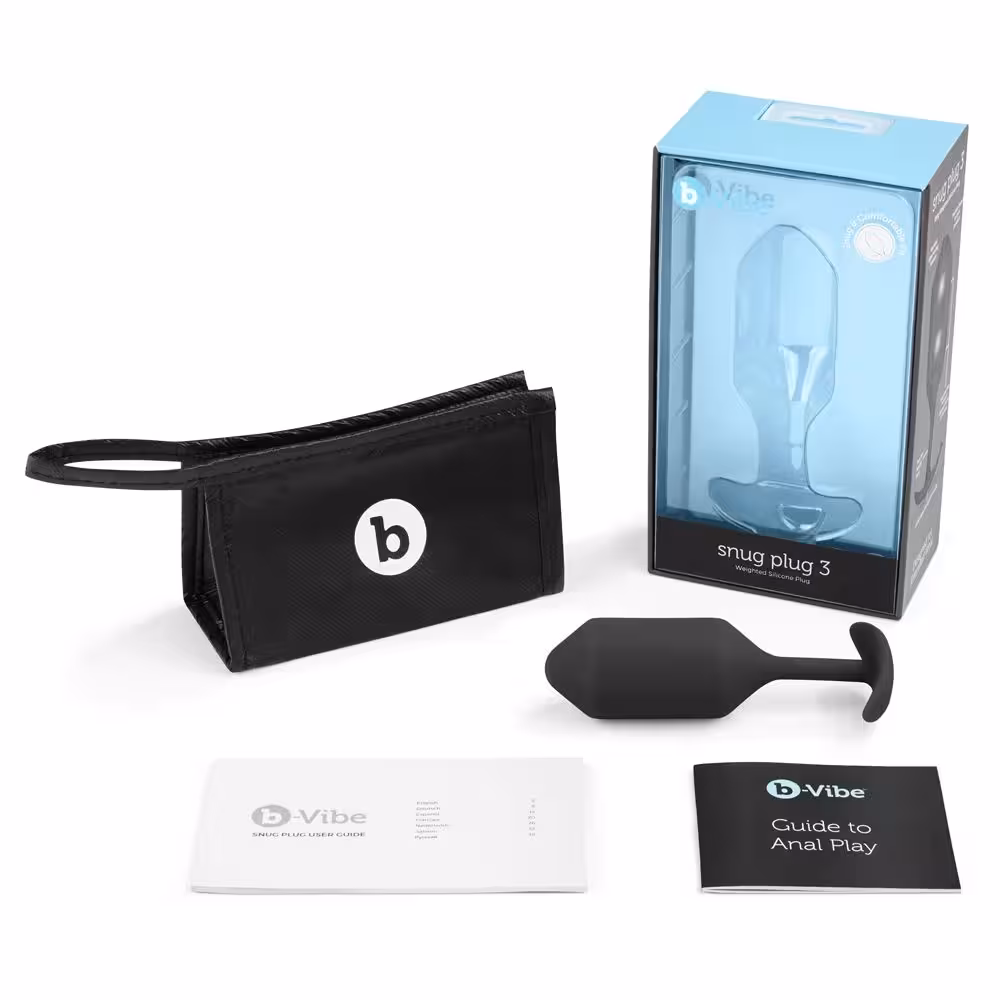 b-Vibe Snug Plug 3 Black image 4