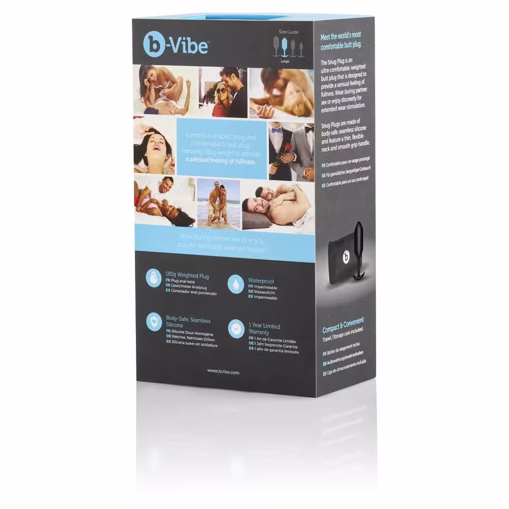 b-Vibe Snug Plug 3 Black image 5