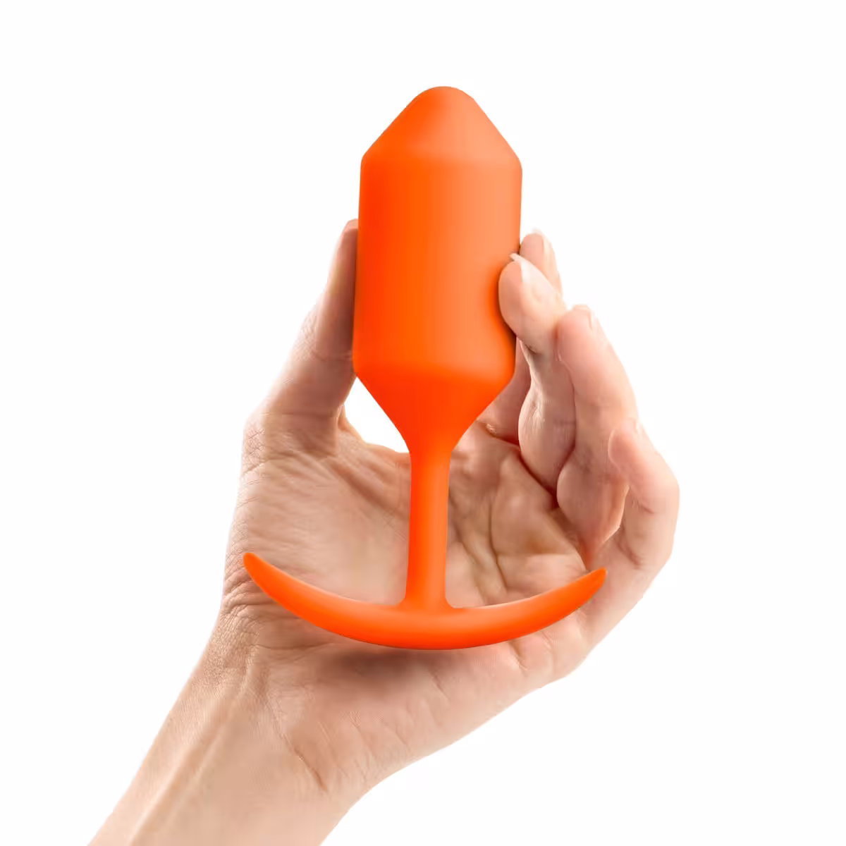 b-Vibe Snug Plug 3 Butt Plug Orange image 3