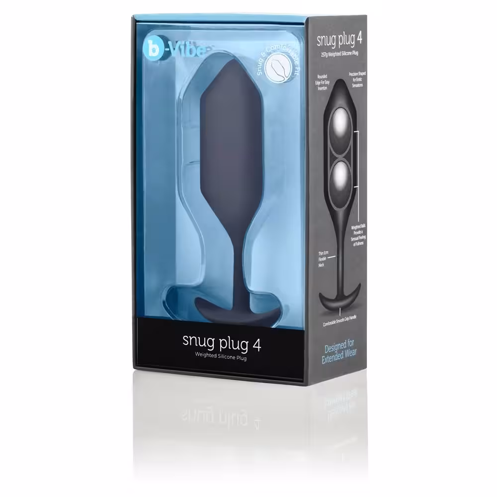 b-Vibe Snug Plug 4 Black image 2