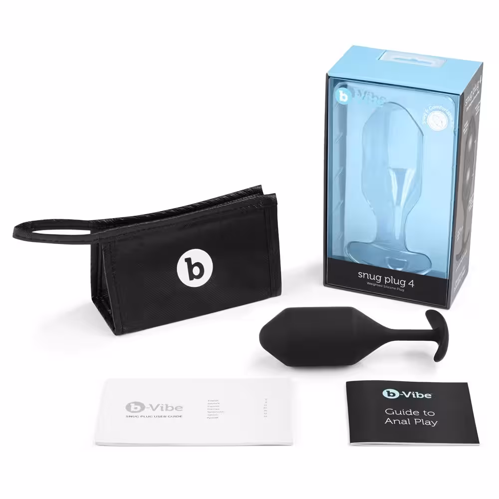 b-Vibe Snug Plug 4 Black image 4
