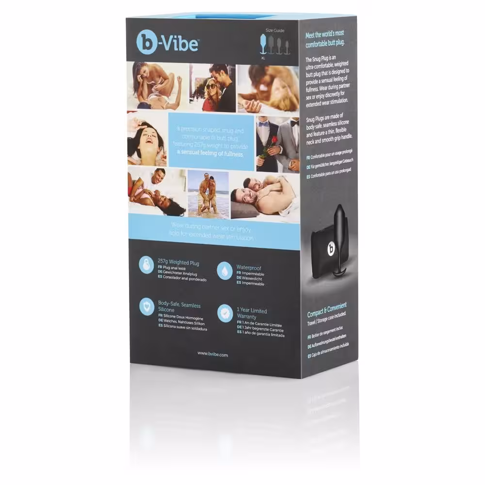 b-Vibe Snug Plug 4 Black image 5