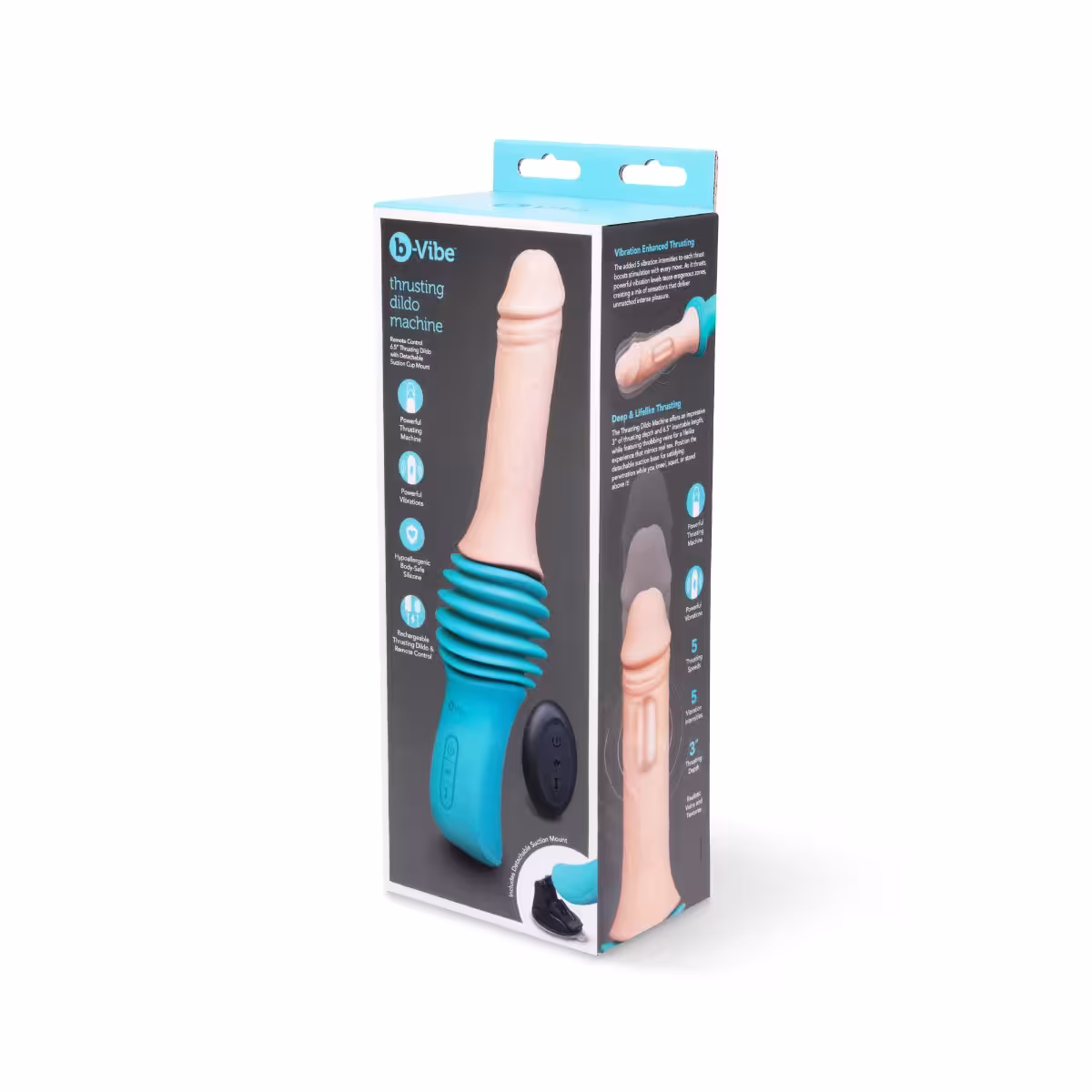 B-Vibe Thrusting Dildo Machine – Realistic Pleasure, Hands-Free Play image 2