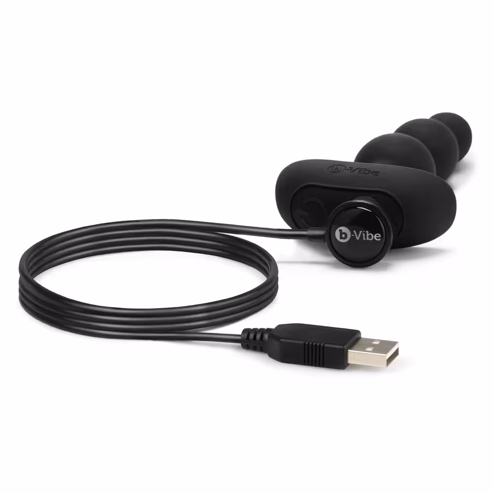 b-Vibe Triplet Anal Beads Black image 5