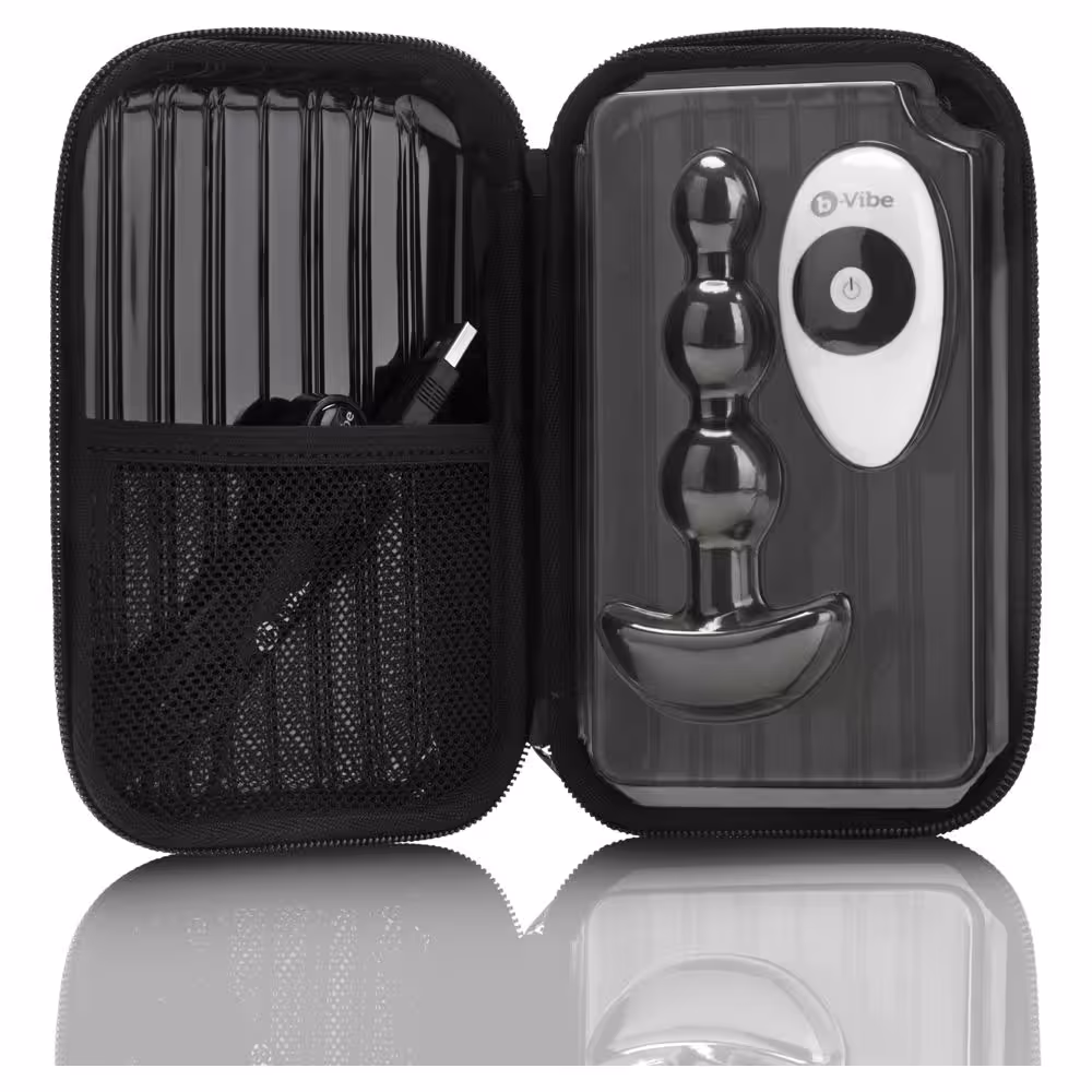 b-Vibe Triplet Anal Beads Black image 6