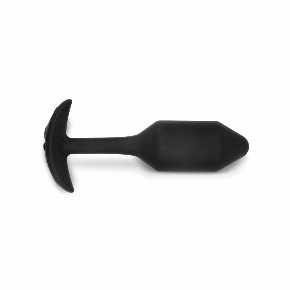 b-Vibe Vibrating Snug Plug Black Medium image 6