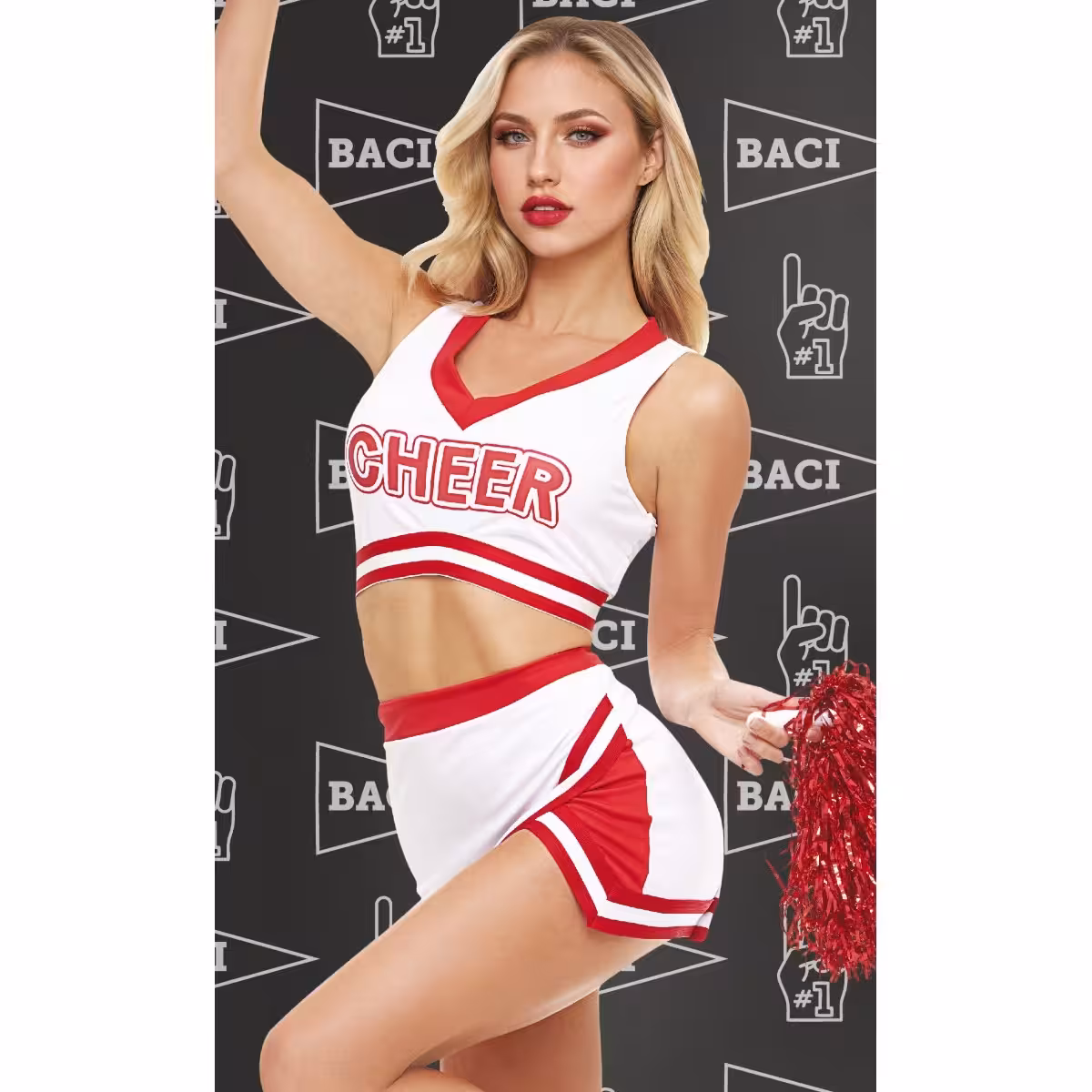 Baci Game day Hottie 4 Piece Cheerleader Costume OS