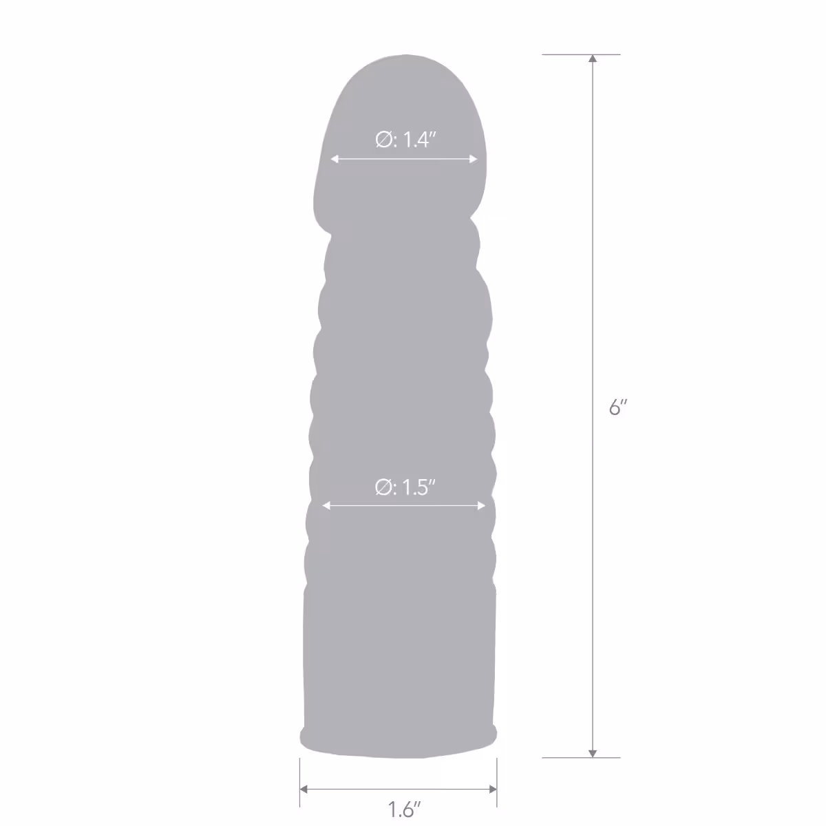 Blue Line 6inch Ribbed Realistic Penis Enhancing Sleeve Extension image 2