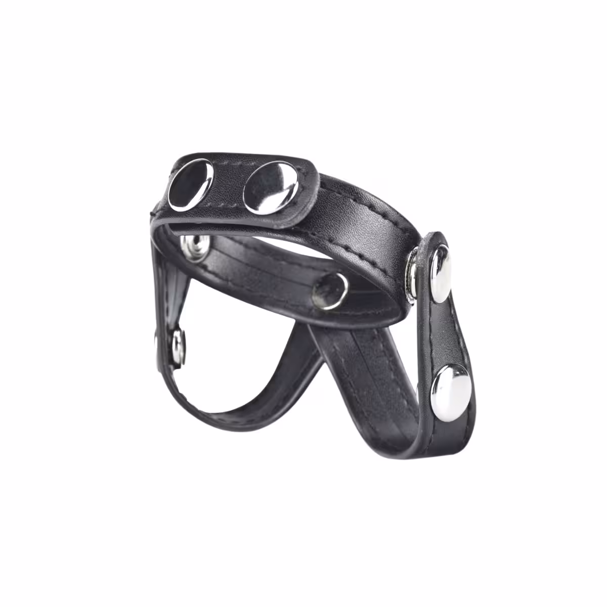 Blue Line V Style Cockring with Ball Divider