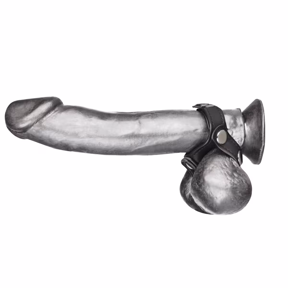 Blue Line V Style Cockring with Ball Divider image 3