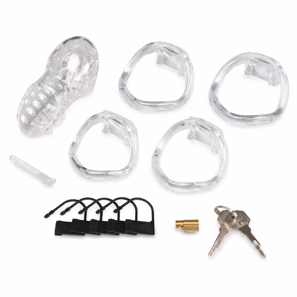 Blueline 2.75inch Acrylic See Through Chastity Cock Cage image 4