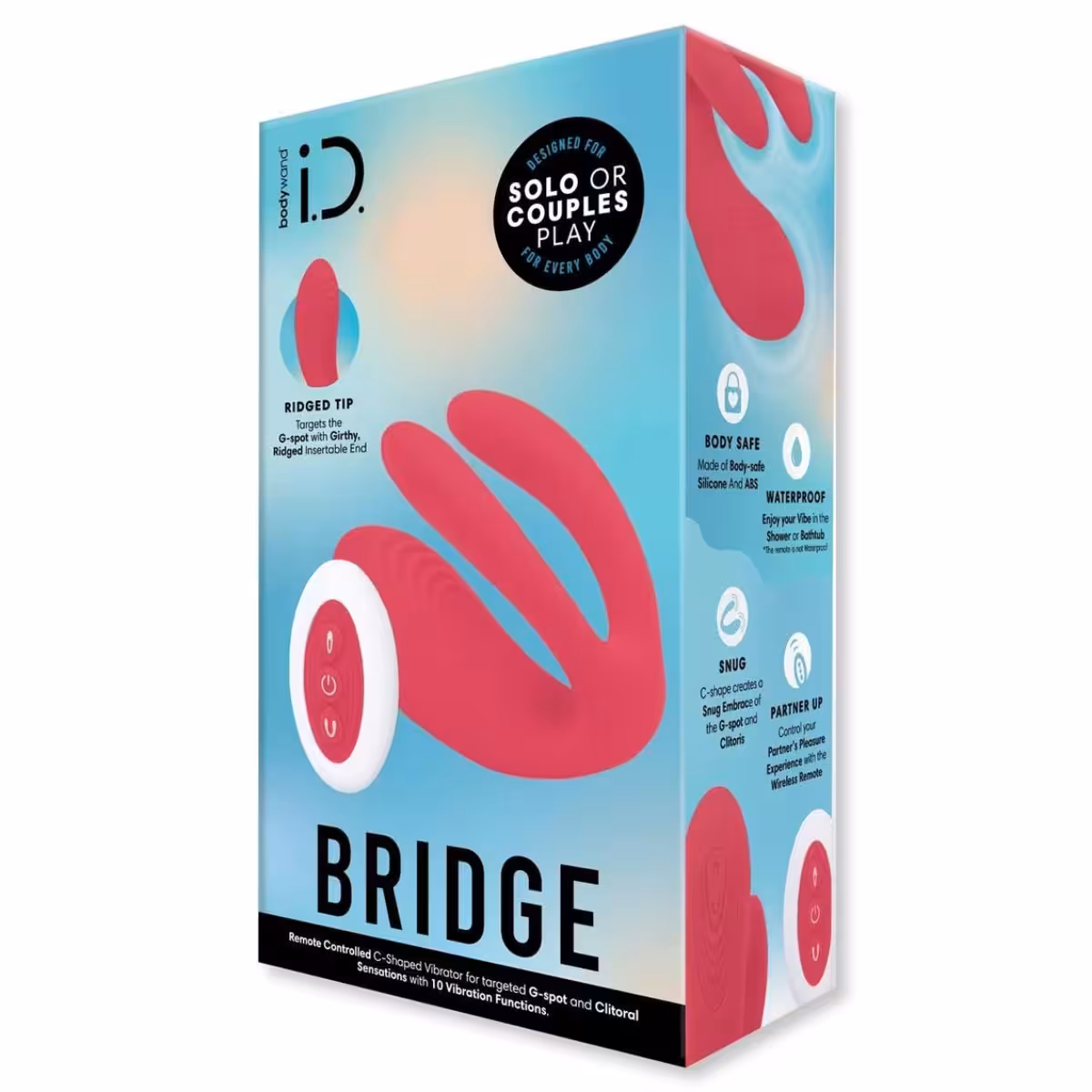Bodywand I.D. Bridge Multi Function Vibrator Orange image 2