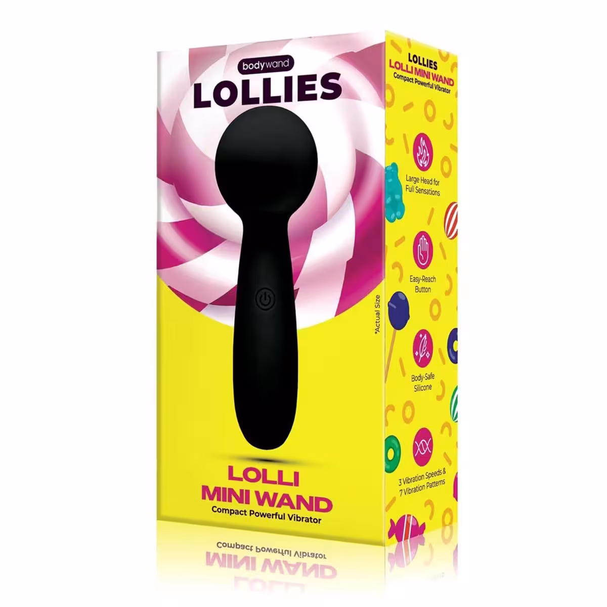 Bodywand Lollies Mini Lolli Wand Massager Black image 2