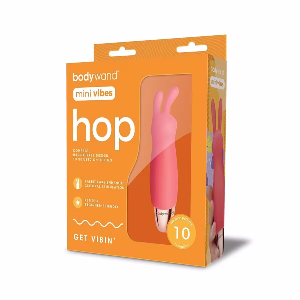 Bodywand Mini Vibes Hop Vibrator Coral image 2