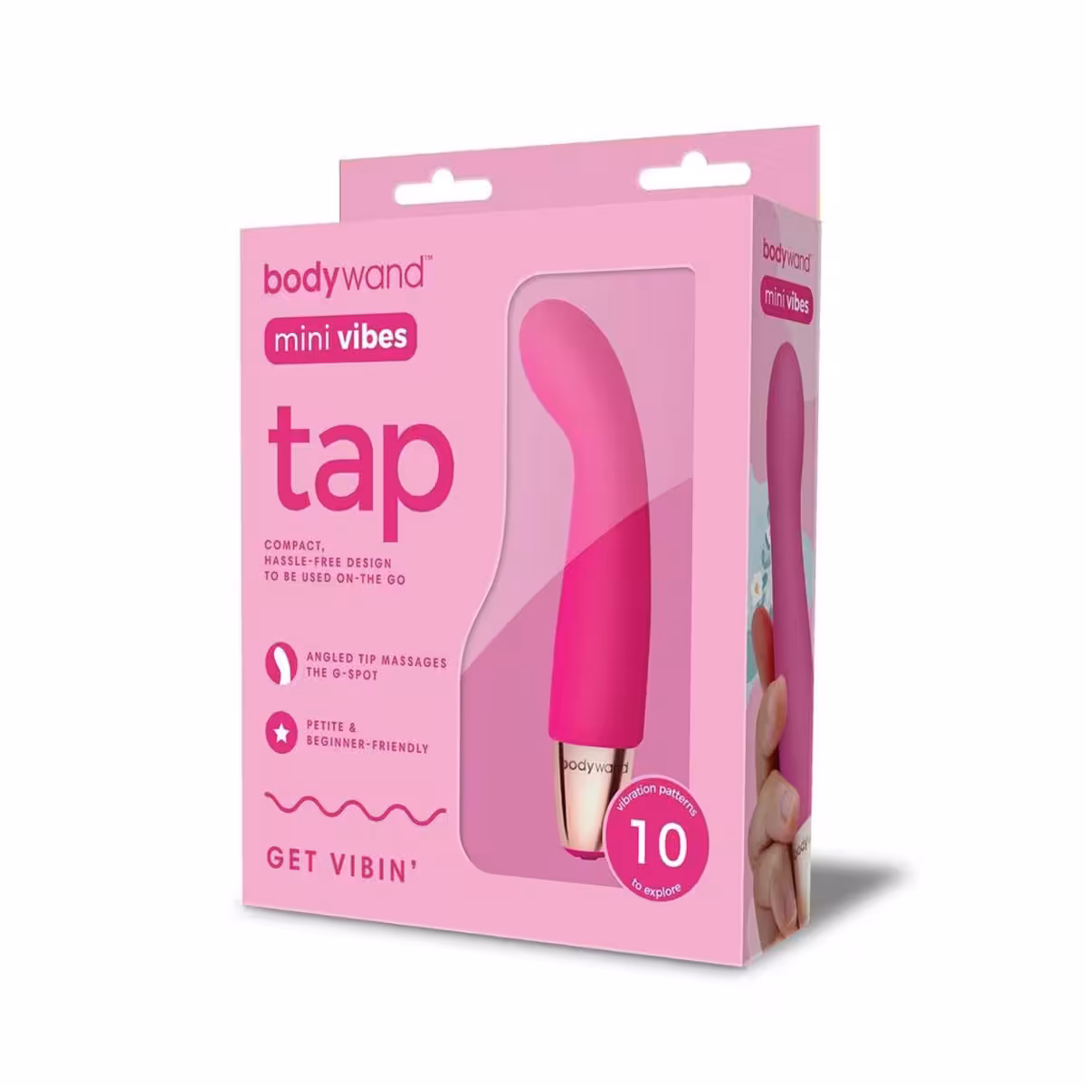 Bodywand Mini Vibes Tap Vibrator Pink image 2