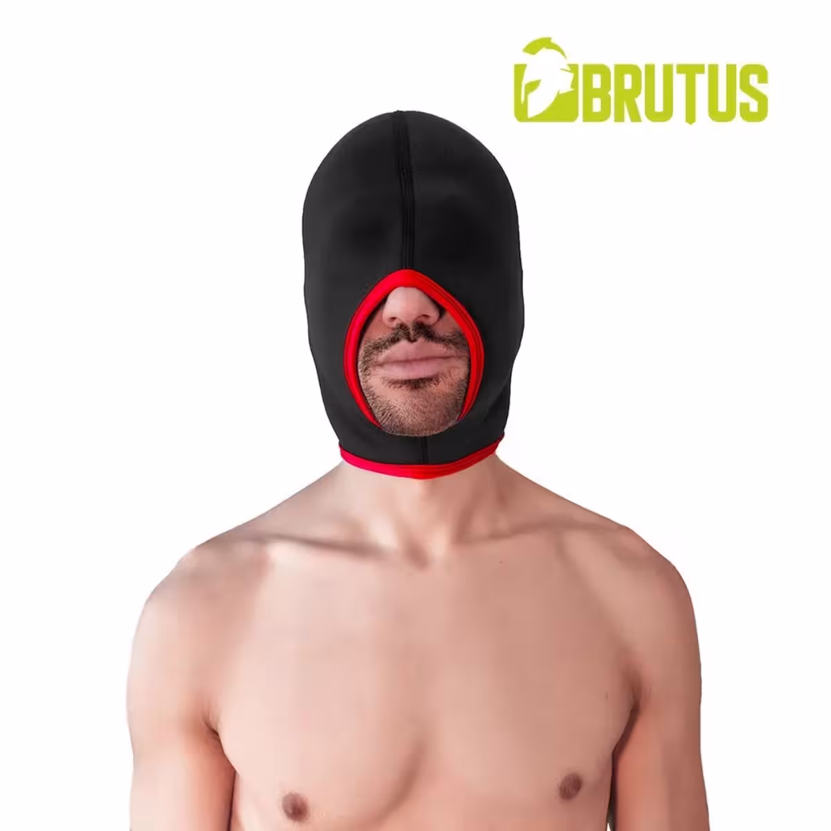 Brutus Blind Neoprene Face Fucker Hood – Black Red