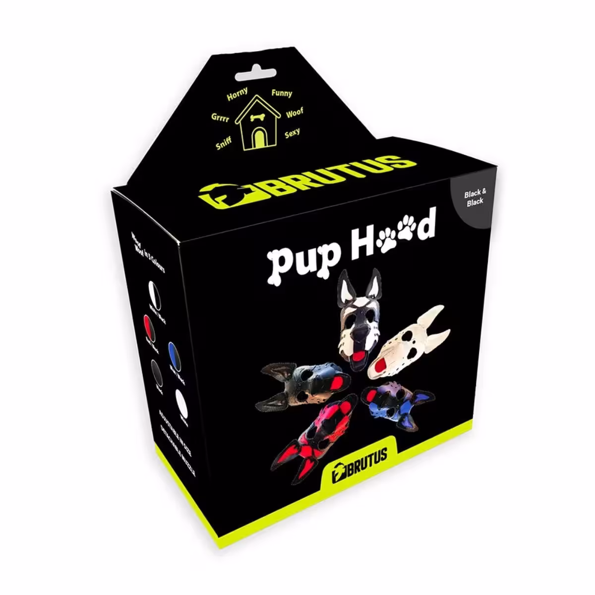 BRUTUS Vegan Pup Hood Black-Black | Premium Comfort & Style image 2