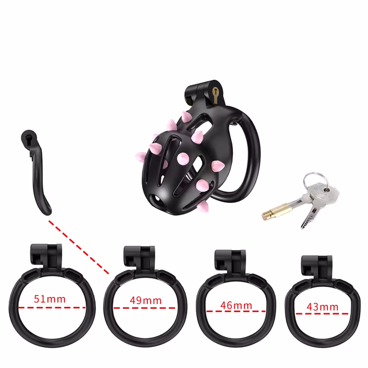 CELLMATE - FlexiSpike Chastity Cage Size 1 image 4