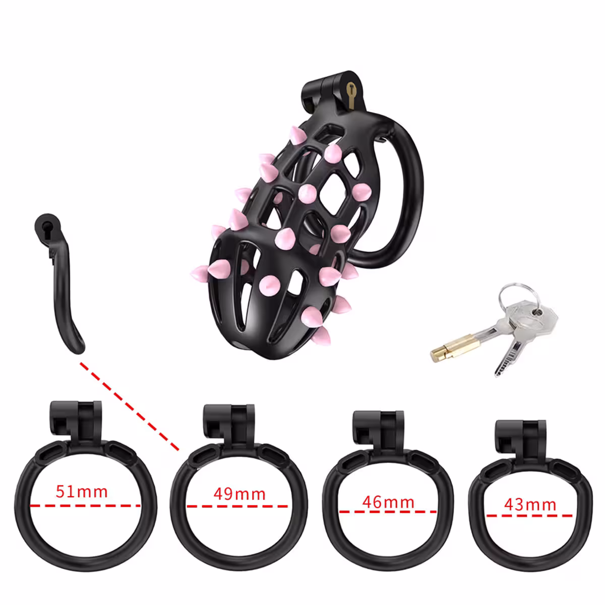 CELLMATE - FlexiSpike Chastity Cage Size 3 image 4