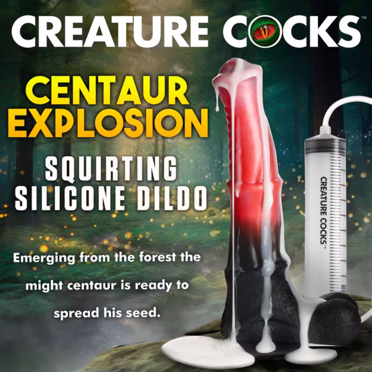 Creature Cocks Centaur Explotion Squirting Silicone Dildo image 2