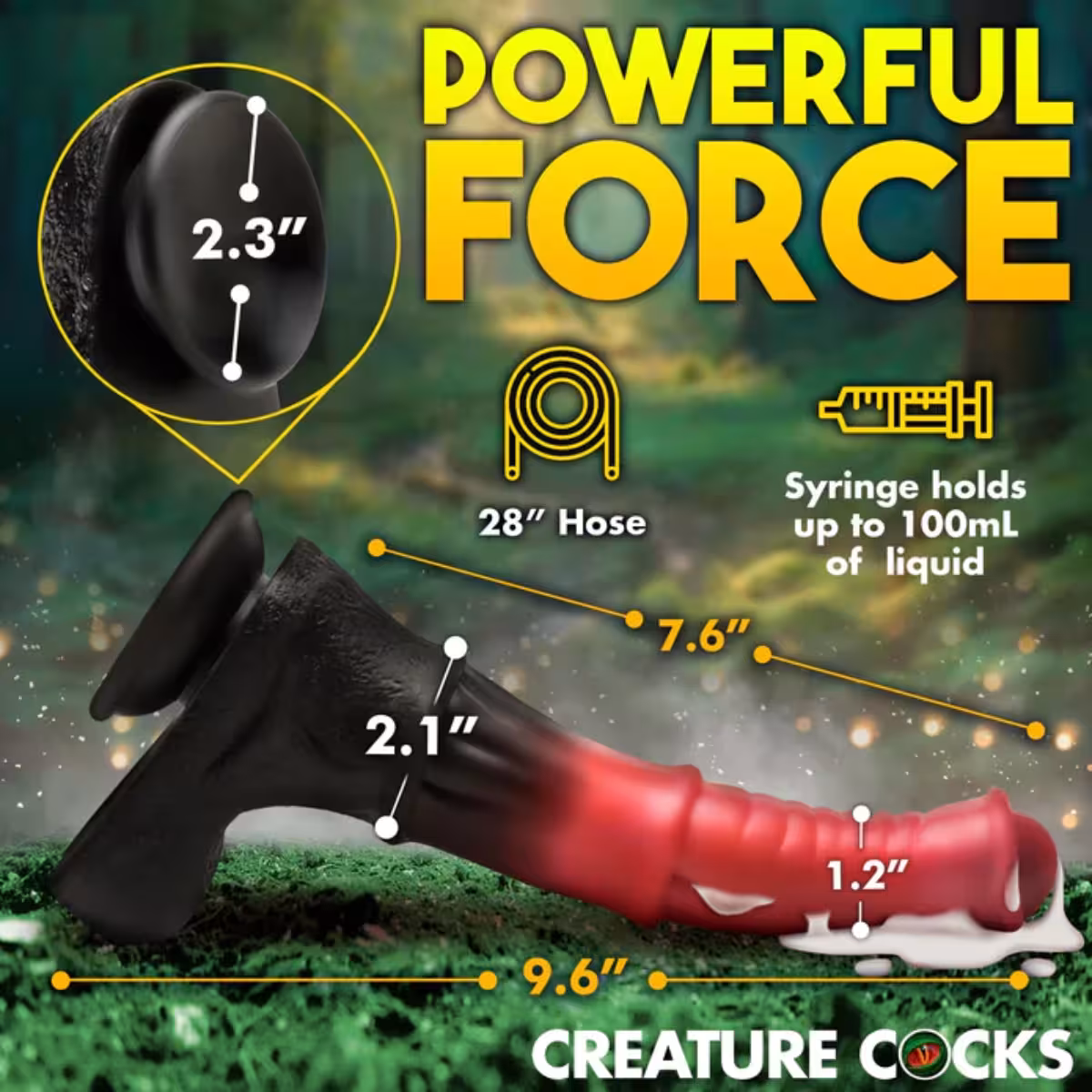 Creature Cocks Centaur Explotion Squirting Silicone Dildo image 4