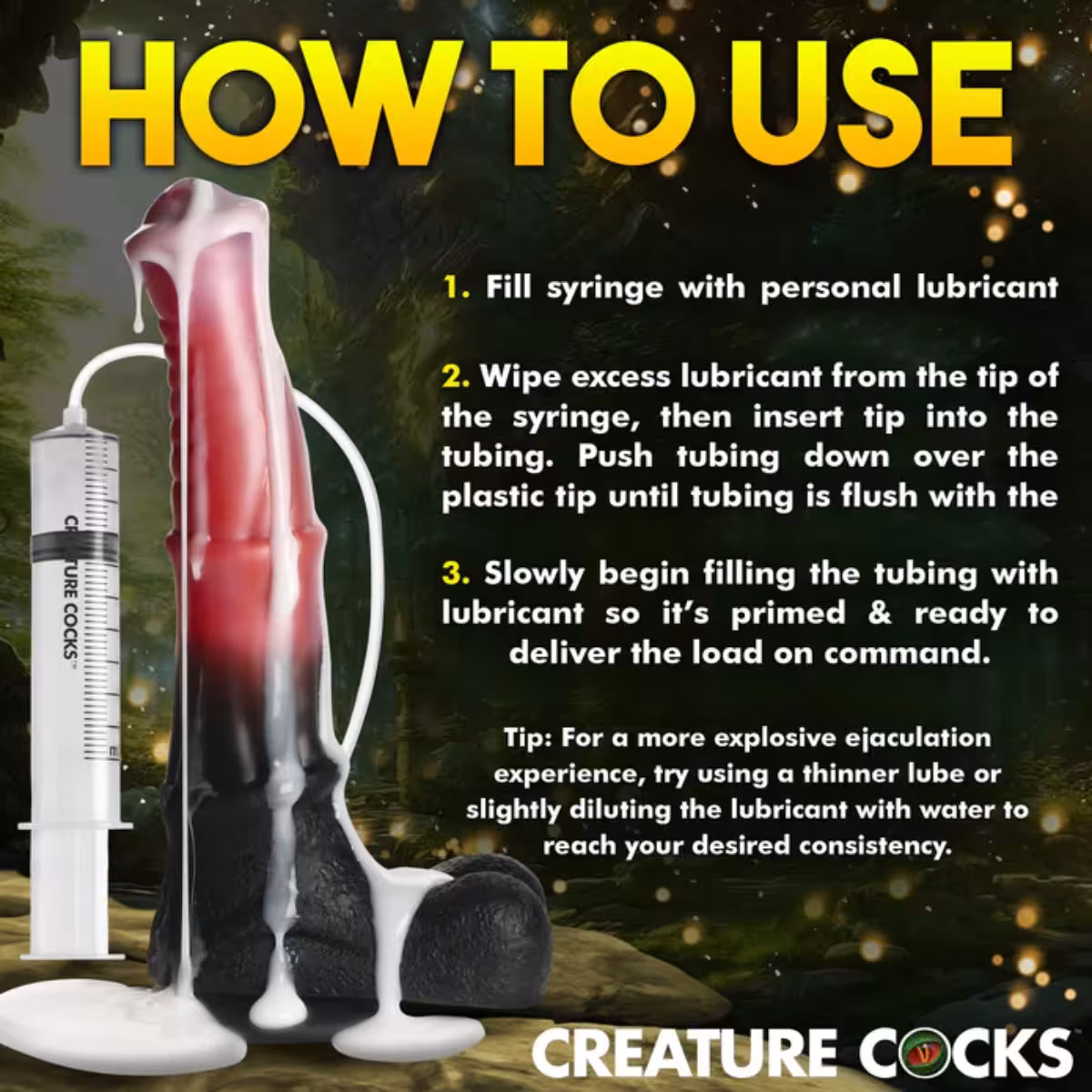 Creature Cocks Centaur Explotion Squirting Silicone Dildo image 7