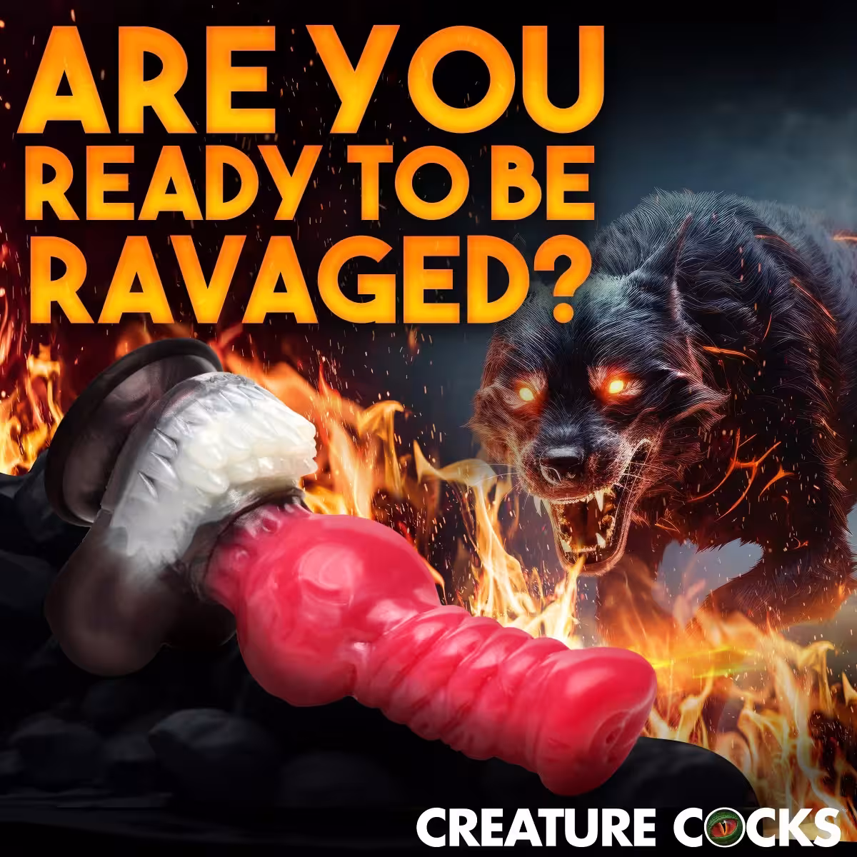 Creature Cocks Cujo Canine Silicone Dildo X-Large image 4