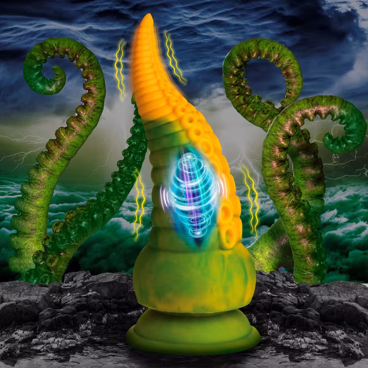 Creature Cocks Monstropus 2.0 Vibrating Tentacle Silicone Dildo image 2