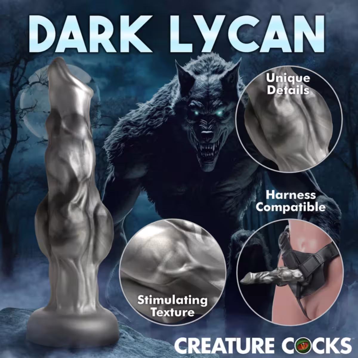 Creature Cocks Night Prowler Silicone Dildo Medium image 6