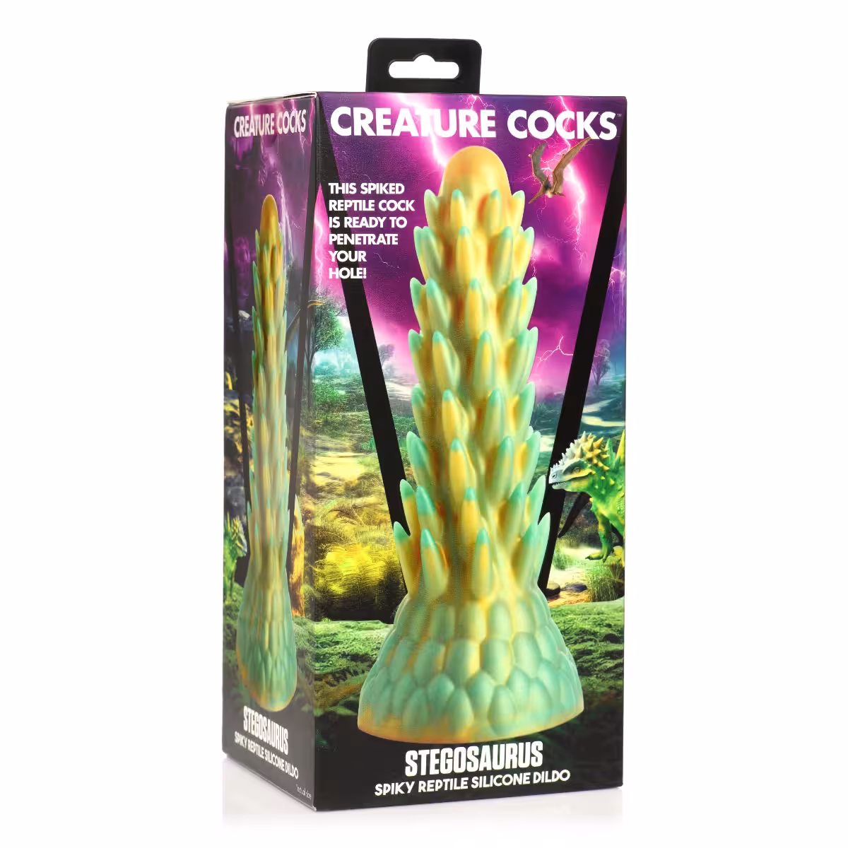 Creature Cocks Stegosaurus Spiky Reptile Silicone Dildo image 5