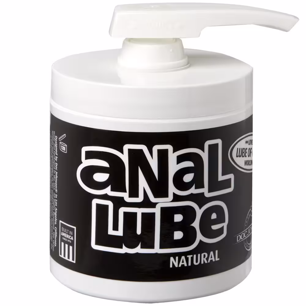 Doc Johnson Anal Lube Natural In Pump Dispenser Transparent image 2