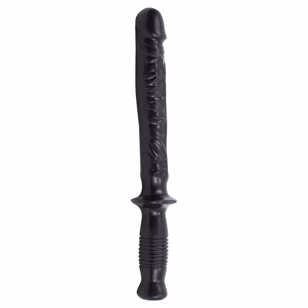 Doc Johnson Classic Man Handler Dildo Black 14.5in image 2