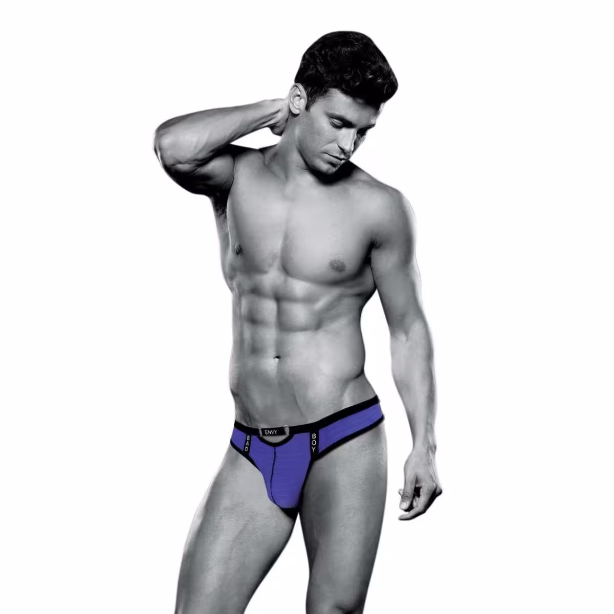 ENVY BAD BOY THONG - PURPLE - L/XL