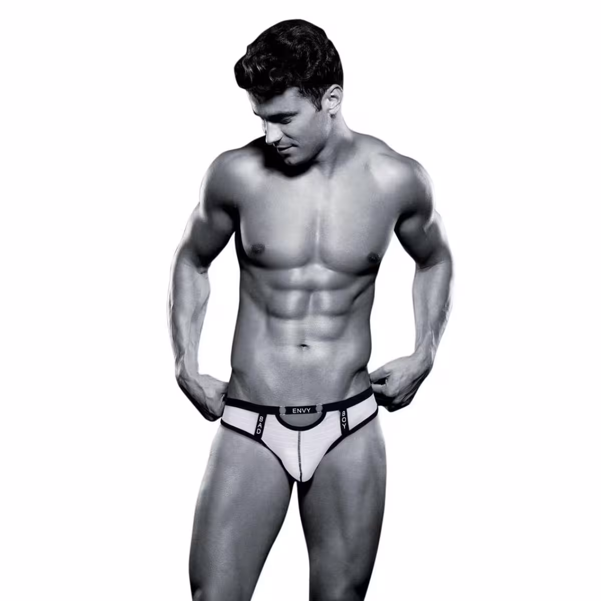 ENVY BAD BOY THONG - WHITE - L/XL