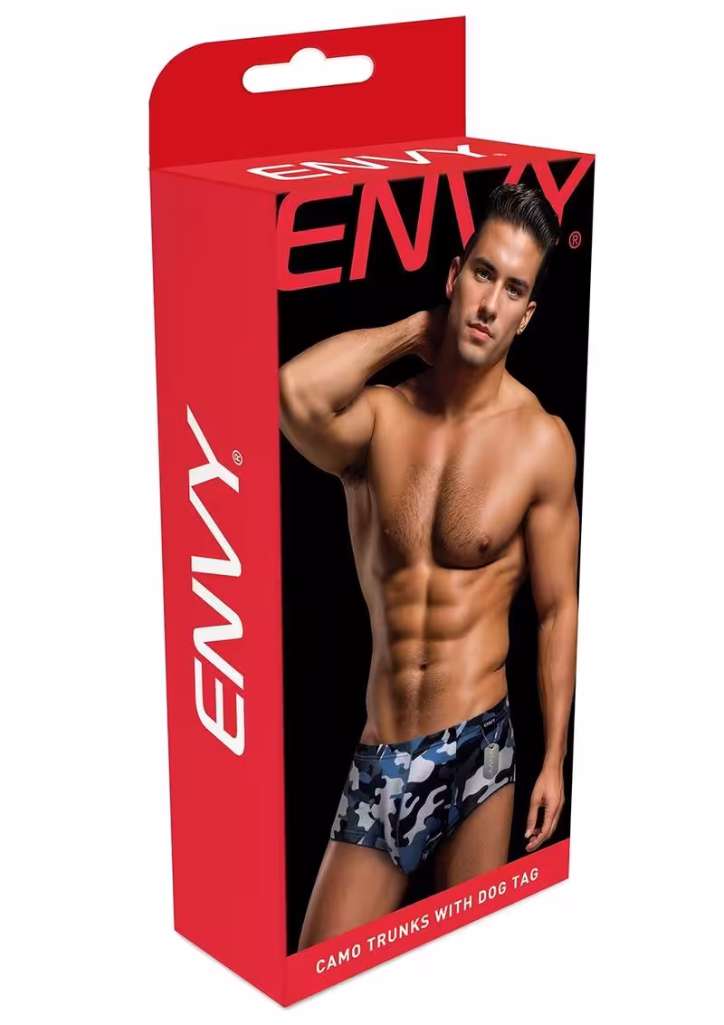 Envy Camo Trunk With Dog Tag Camo Navy SM image 3